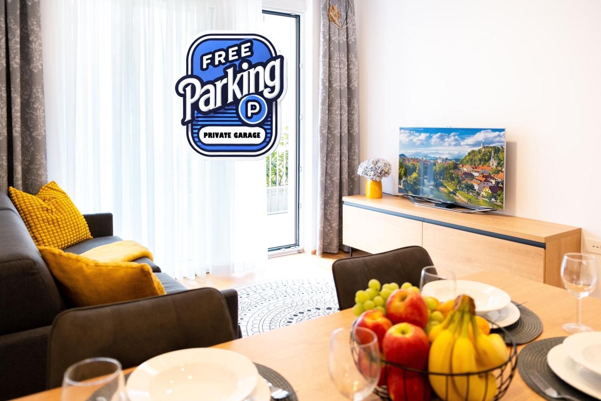Masarykova Residence - Modern 1-Bedroom In City Center & Free Parking Liubliana Exterior foto